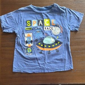 Size 5 Space Race Tee - Blue